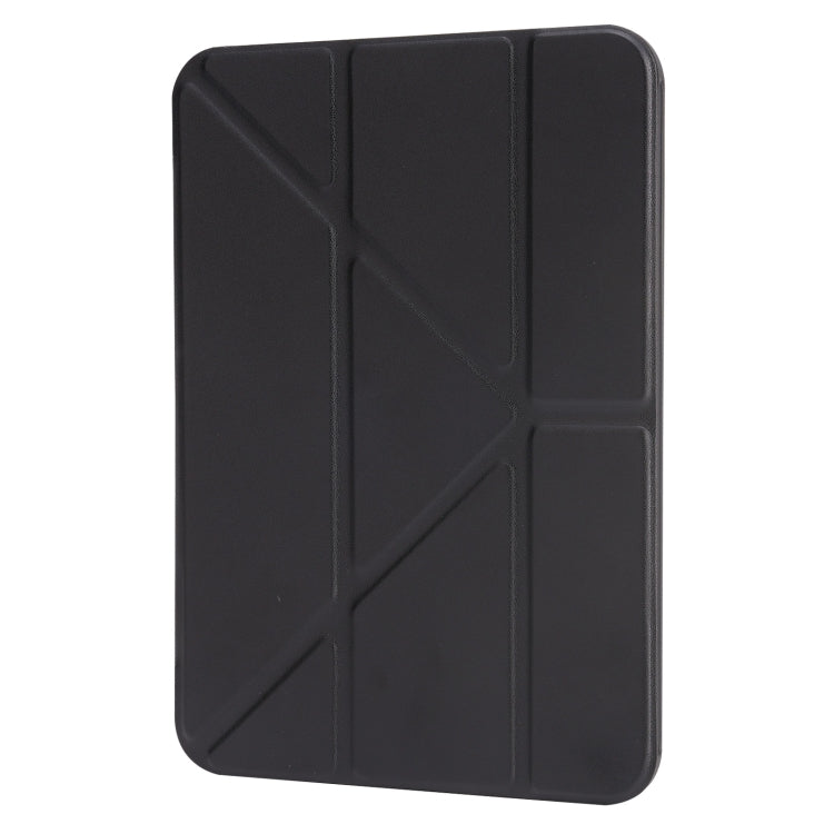 For iPad 2025 / 2022 Millet Texture PU + Silicone 3-folding Leather Tablet Case(Black) - iPad 2025 / 2022 Cases by PMC TechLife | Online Shopping South Africa | PMC TechLife | Buy Now Pay Later Mobicred