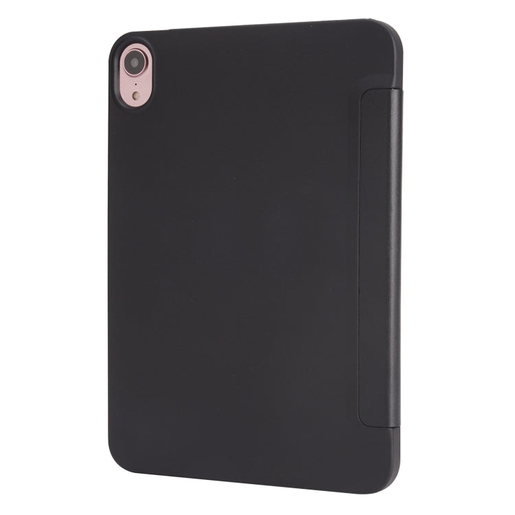 For iPad 2025 / 2022 Millet Texture PU + Silicone 3-folding Leather Tablet Case(Black) - iPad 2025 / 2022 Cases by PMC TechLife | Online Shopping South Africa | PMC TechLife | Buy Now Pay Later Mobicred