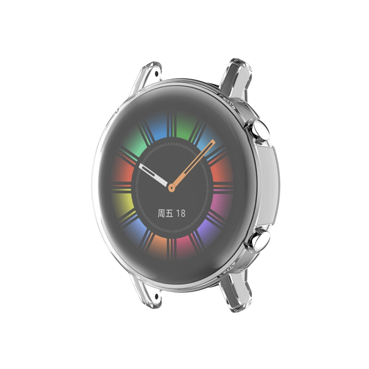 For Huawei Watch GT2 42mm Full Coverage Watch Protective Case with Screen(Transparent White) - Watch Cases by Huawei | Online Shopping South Africa | PMC TechLife | Buy Now Pay Later Mobicred