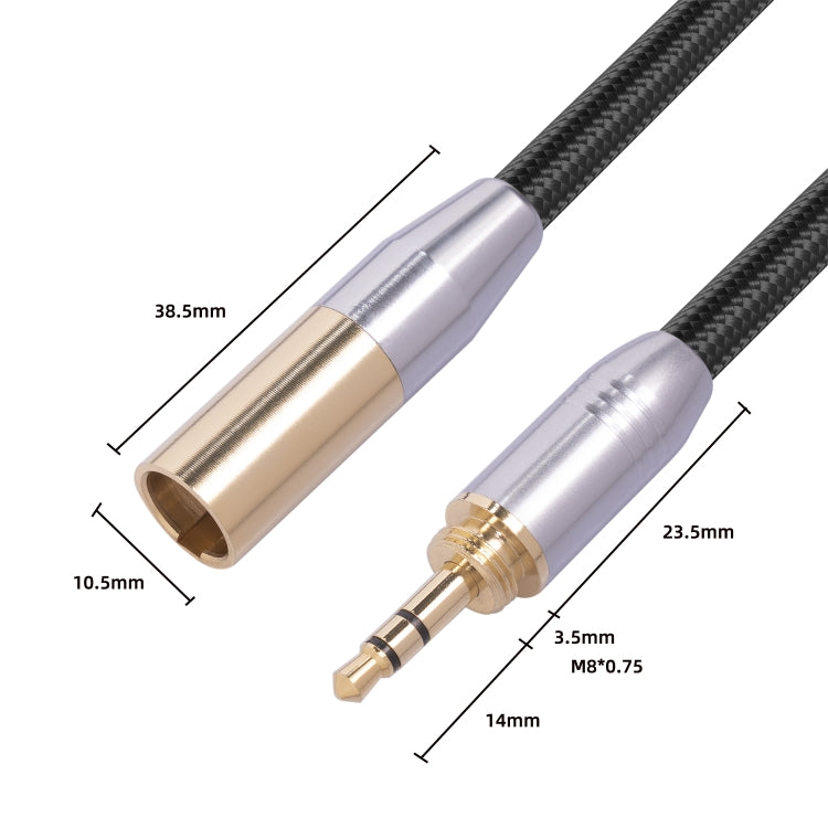 SB423M120-03 3.5mm Male to Mini XLR 3pin Male Audio Cable, Length: 30cm - Microphone Audio Cable & Connector by PMC TechLife | Online Shopping South Africa | PMC TechLife