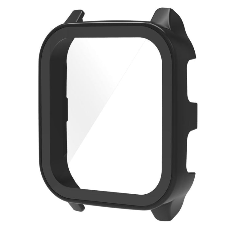 Compatible with Garmin Venu Sq2 PC + 9H Tempered Glass Integrated Protective Watch Case(Black) - Watch Cases by PMC TechLife | Online Shopping South Africa | PMC TechLife | Buy Now Pay Later Mobicred