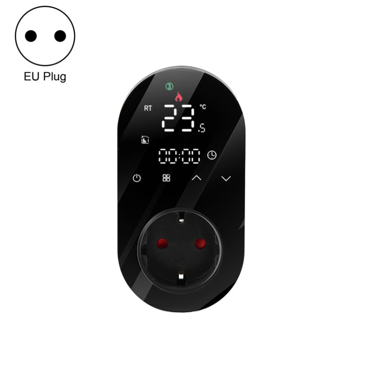 BHT12-E Plug-in LED Thermostat Without WiFi, EU Plug(Black) - Thermostat & Thermometer by PMC TechLife | Online Shopping South Africa | PMC TechLife