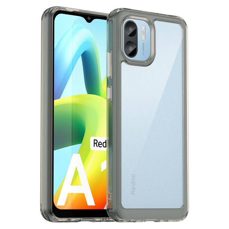 For Xiaomi Redmi A1 Colorful Series Acrylic + TPU Phone Case(Transparent Grey) - free shipping - PMC TechLife - Order now!