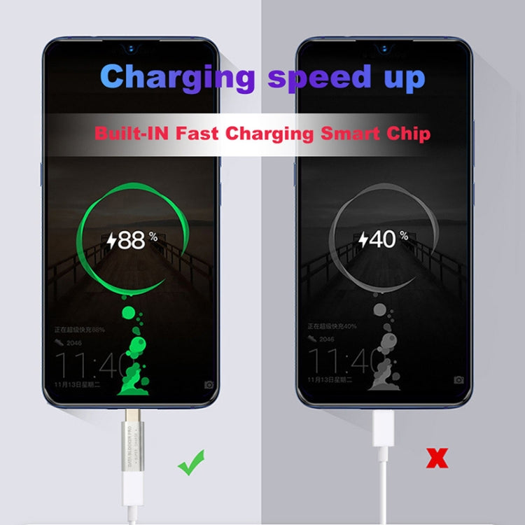 GE07 USB-C / Type-C Data Blocker Fast Charging Connector(Silver) - Converter & Adapter by PMC TechLife | Online Shopping South Africa | PMC TechLife