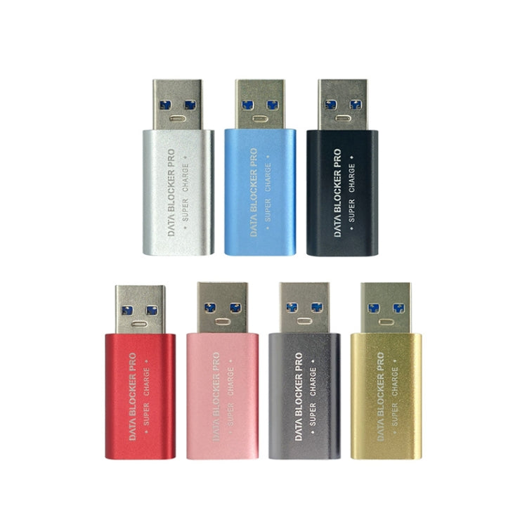 GE06 USB Data Blocker Fast Charging Connector(Silver) - Converter & Adapter by PMC TechLife | Online Shopping South Africa | PMC TechLife