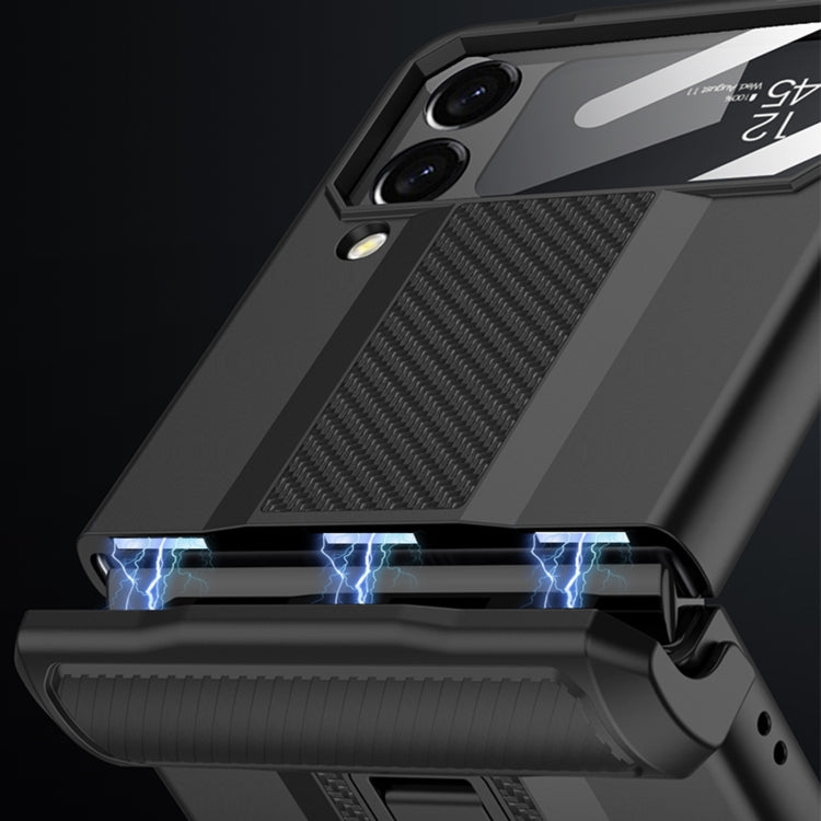 For Samsung Galaxy Z Flip4 GKK Magnetic Fold Shockproof Protective Phone Case(Purple) - Galaxy Z Flip4 5G Cases by GKK | Online Shopping South Africa | PMC TechLife | Buy Now Pay Later Mobicred