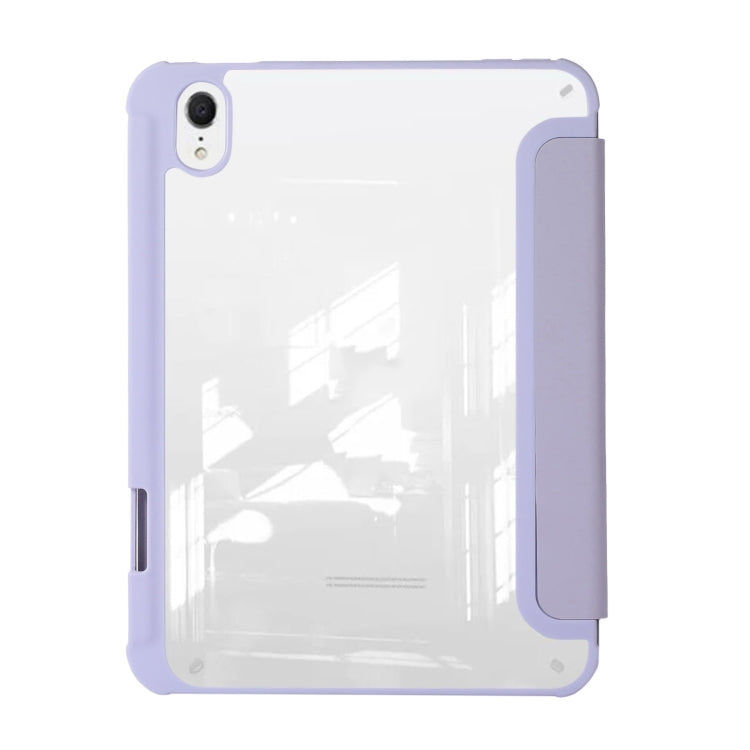 For iPad 2025 / 2022 Acrylic 3-folding Leather Tablet Case(Purple) - free shipping - PMC TechLife - Order now!