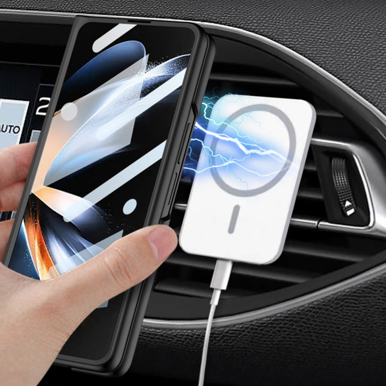 For Samsung Galaxy Z Fold4 GKK MagSafe Ultrathin Integrated Shockproof Protective Phone Case(Black) - Galaxy Z Fold4 5G Cases by GKK | Online Shopping South Africa | PMC TechLife | Buy Now Pay Later Mobicred