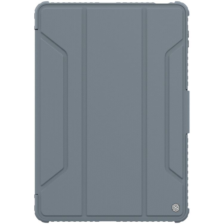 For Xiaomi Pad 5 Pro 12.4 inch  NILLKIN Bumper Pro Leather Tablet Case with Pen Slot & Sleep / Wake-up Function(Grey) - Mi Pad 5 / 5 Pro Cases by NILLKIN | Online Shopping South Africa | PMC TechLife