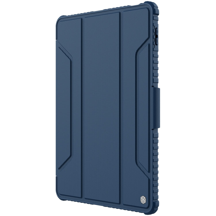 For Xiaomi Pad 5 Pro 12.4 inch NILLKIN Bumper Pro Leather Tablet Case with Pen Slot & Sleep / Wake-up Function(Blue) - Mi Pad 5 / 5 Pro Cases by NILLKIN | Online Shopping South Africa | PMC TechLife