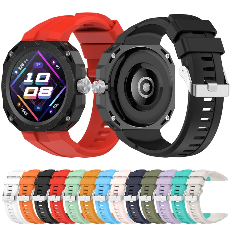 For Huawei Watch GT Cyber Monochrome Silicone Watch Band(Orange) - free shipping - PMC TechLife - Order now!