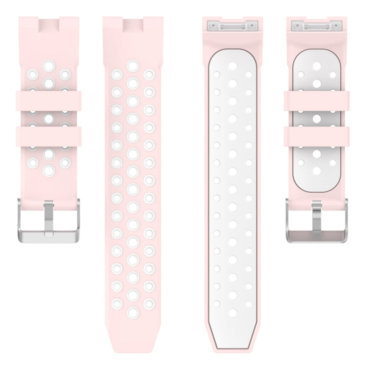 For Huawei Watch GT Cyber Two-color Silicone Watch Band(White Pink) - free shipping - PMC TechLife - Order now!