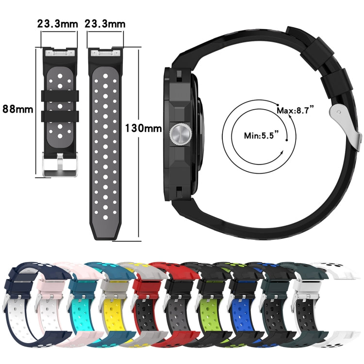 For Huawei Watch GT Cyber Two-color Silicone Watch Band(Red Black) - free shipping - PMC TechLife - Order now!