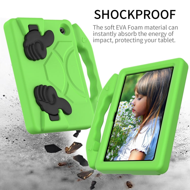 For Amazon Kindle Fire 7 2022 Children EVA Shockproof Tablet Case with Thumb Bracket(Green) - Amazon by PMC TechLife | Online Shopping South Africa | PMC TechLife | Buy Now Pay Later Mobicred