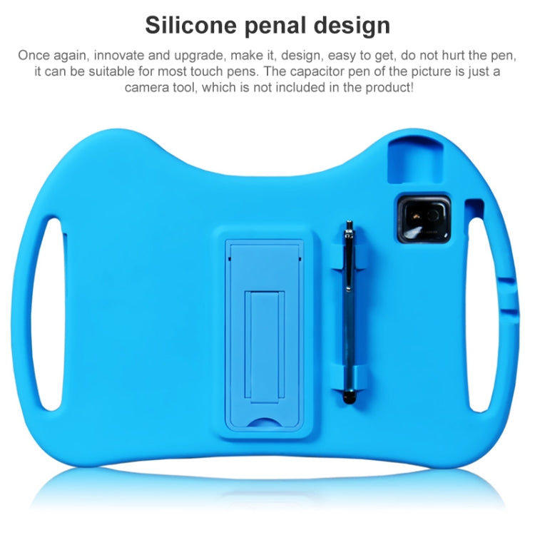 For TCL Tab 10s 5G Cartoon Silicone Shockproof Protective Tablet Case with Stand & Pen Slot(Blue) - Others by PMC TechLife | Online Shopping South Africa | PMC TechLife