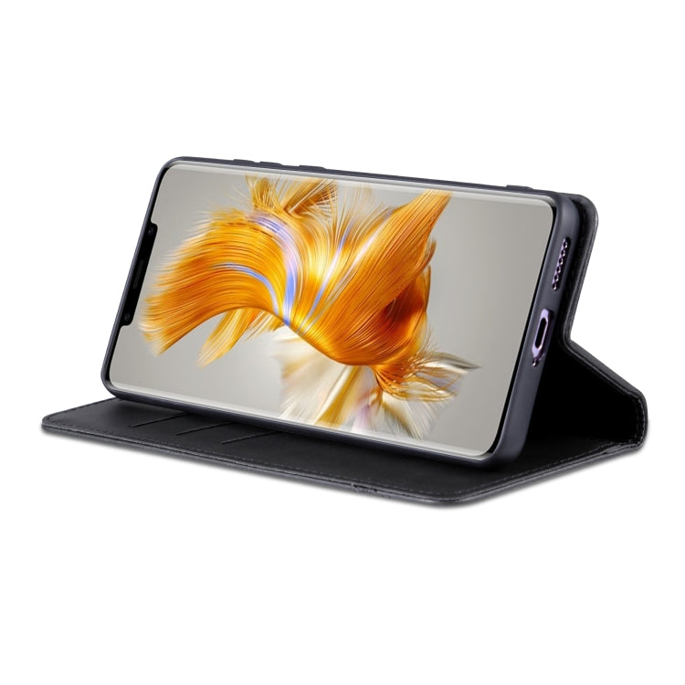 For Huawei Mate 50 Pro AZNS Magnetic Calf Texture Flip Leather Phone Case(Black) - free shipping - PMC TechLife - Order now!