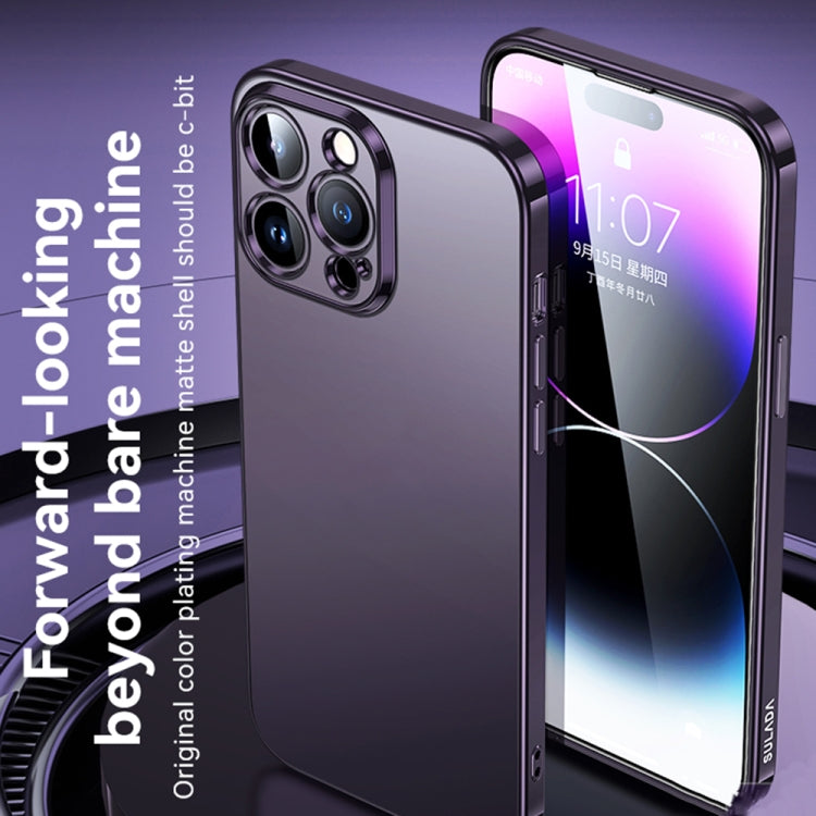 For iPhone 14 Plus SULADA Electroplating Frosted All-inclusive TPU Phone Case(Black) - iPhone 14 Plus Cases by SULADA | Online Shopping South Africa | PMC TechLife