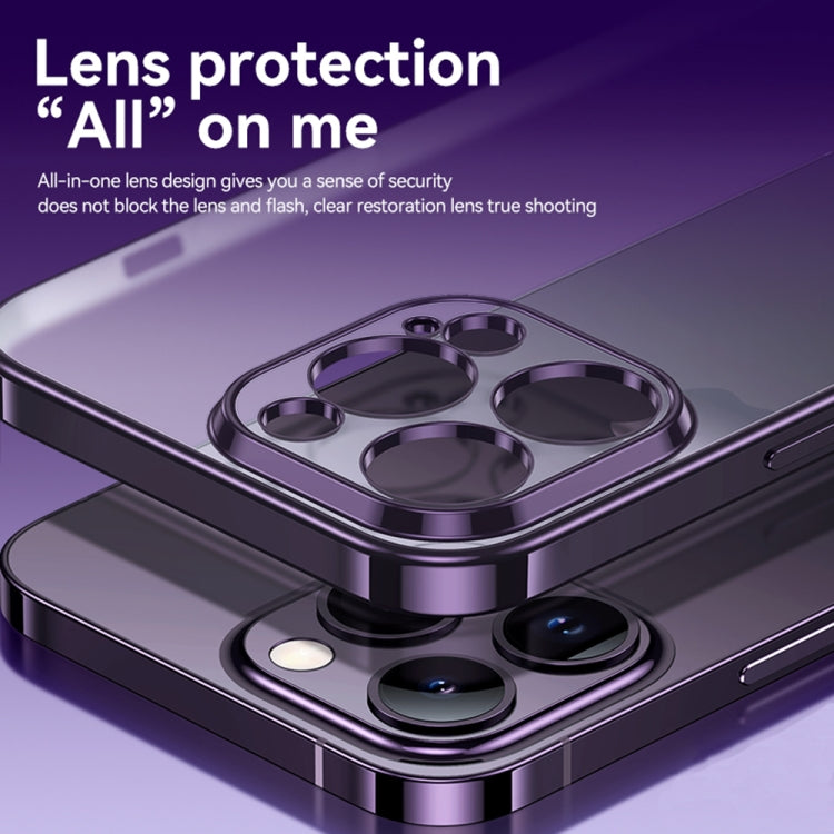 For iPhone 14 Plus SULADA Electroplating Frosted All-inclusive TPU Phone Case(Purple) - free shipping - PMC TechLife - Order now!