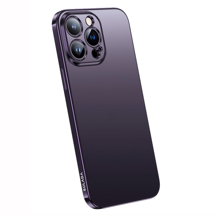 For iPhone 14 Pro Max SULADA Electroplating Frosted All-inclusive TPU Phone Case(Purple) - iPhone 14 Pro Max Cases by SULADA | Online Shopping South Africa | PMC TechLife