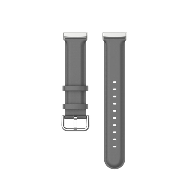 For Fitbit Versa 3 / Sense Genuine Leather Watch Band(Grey) - free shipping - PMC TechLife - Order now!