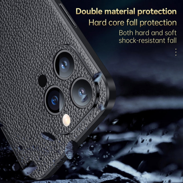 For iPhone 14 Plus SULADA Famous Artisan Series Litchi Leather PC + TPU Phone Case(Red) - iPhone 14 Plus Cases by SULADA | Online Shopping South Africa | PMC TechLife