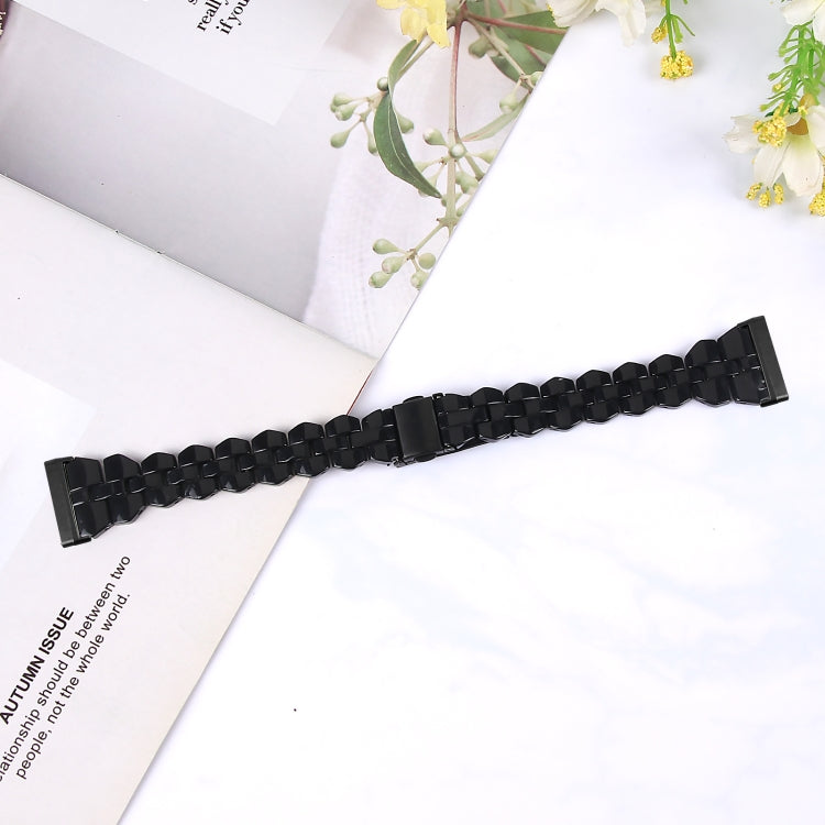 For Fitbit Versa 3 / Sense Universal Rhombus Resin Watch Band(Black) - free shipping - PMC TechLife - Order now!