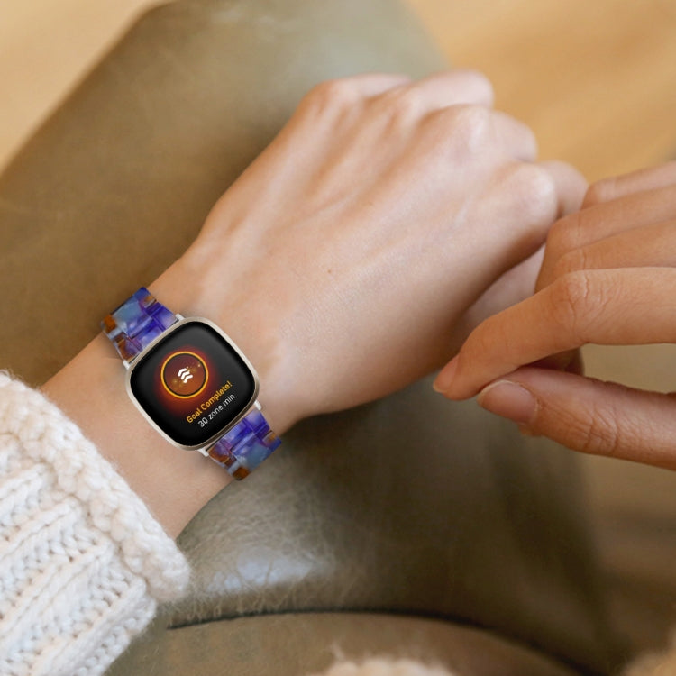 For Fitbit Versa 3 / Sense Universal Resin Watch Band(Blue Ocean) - free shipping - PMC TechLife - Order now!