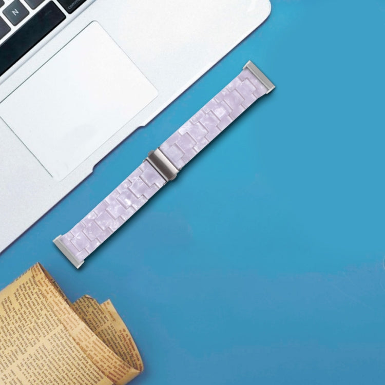 For Fitbit Versa 4 / Sense 2 Universal Resin Watch Band(Shiny White) - free shipping - PMC TechLife - Order now!