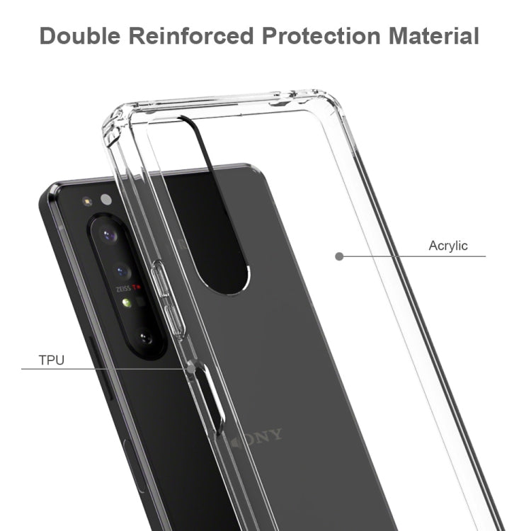 For Sony Xperia 1 II Scratchproof TPU + Acrylic Protective Case(Black) - Sony Cases by PMC TechLife | Online Shopping South Africa | PMC TechLife | Buy Now Pay Later Mobicred