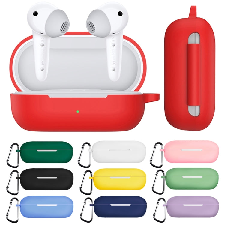 For Huawei FreeBuds SE Pure Color Bluetooth Earphone Silicone Case with Hook(White) - Huawei Earphone Case by PMC TechLife | Online Shopping South Africa | PMC TechLife