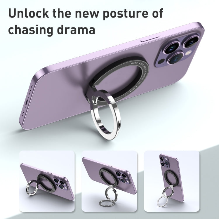 Car Magnetic Dual Axis Ring Phone Holder(Frosted Sky Blue) - Ring Holder by PMC TechLife | Online Shopping South Africa | PMC TechLife