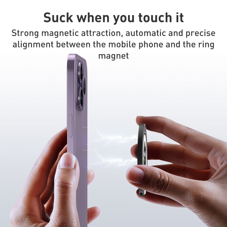Car Magnetic Dual Axis Ring Phone Holder(Bright White) - Ring Holder by PMC TechLife | Online Shopping South Africa | PMC TechLife