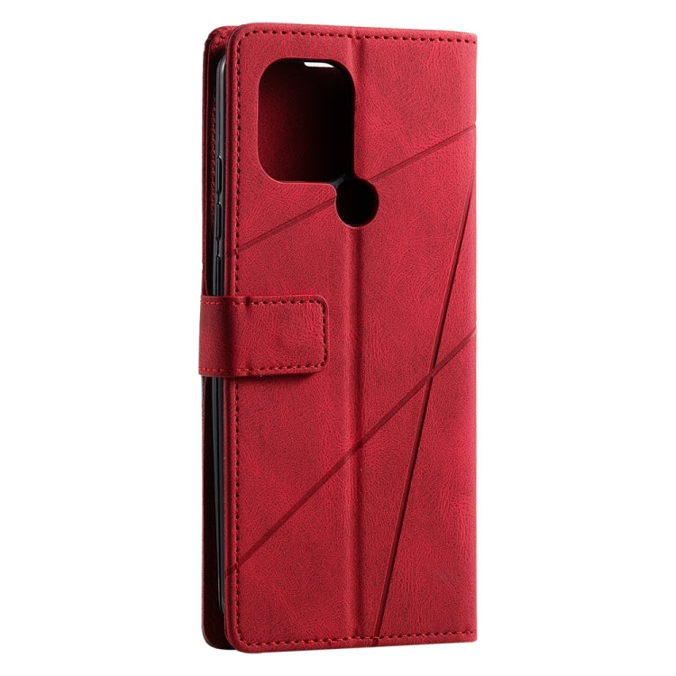 For Xiaomi Redmi A1+ Skin Feel Splicing Leather Phone Case(Red) - free shipping - PMC TechLife - Order now!
