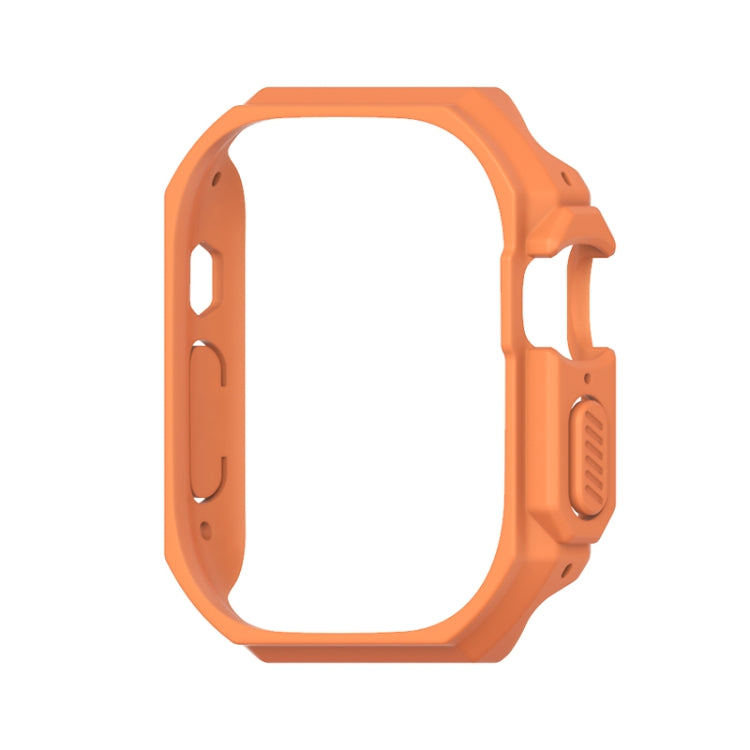 For Apple Watch Ultra 49mm Mijobs Ultra-thin Bezel PC Watch Case(Orange) - Watch Cases by MIJOBS | Online Shopping South Africa | PMC TechLife | Buy Now Pay Later Mobicred