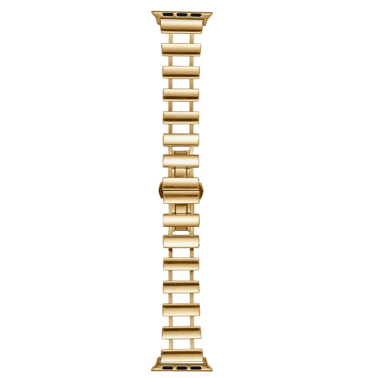 Hollow Stainless Steel Watch Band For Apple Watch Ultra 49mm / Series 8&7 45mm / SE 2&6&SE&5&4 44mm(Gold) - free shipping - PMC TechLife - Order now!