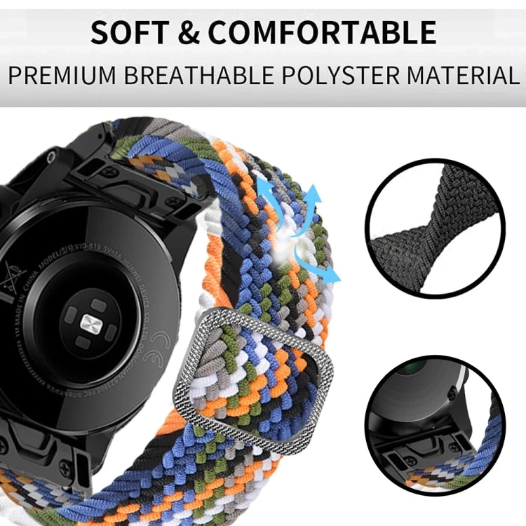 Compatible with Garmin Fenix 7X Adjustable Nylon Braided Elasticity Watch Band(Red) - free shipping - PMC TechLife - Order now!