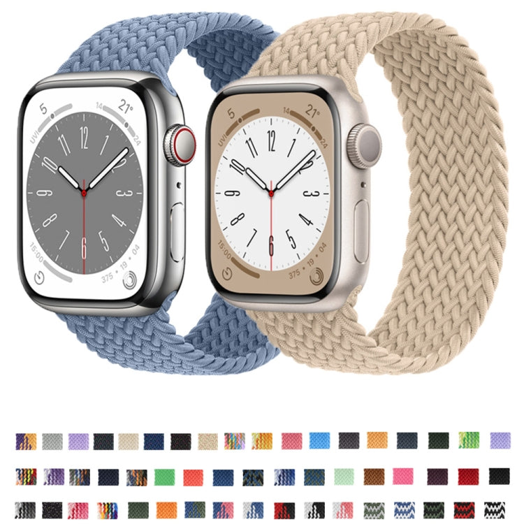 Nylon Single-turn Braided Watch Band For Apple Watch Ultra 49mm&Watch Ultra 2 49mm / Series 9&8&7 45mm / SE 3&SE 2&6&SE&5&4 44mm / 3&2&1 42mm, Length:155mm(Strawberry Red) - free shipping - PMC TechLife - Order now!