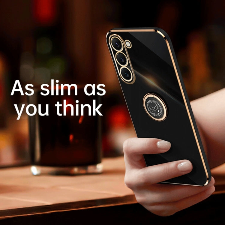 For Samsung Galaxy S23+ 5G XINLI Straight Edge 6D Electroplate TPU Phone Case with Ring Holder(Mint Green) - free shipping - PMC TechLife - Order now!