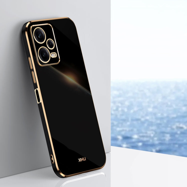 For Xiaomi Redmi Note 12 Pro+ China XINLI Straight Edge 6D Electroplate TPU Phone Case(Black) - free shipping - PMC TechLife - Order now!
