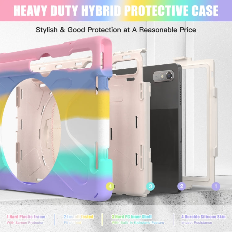 For Lenovo Tab P11 Pro Gen 2 Silicone + PC Protective Tablet Case(Colorful Pink) - free shipping - PMC TechLife - Order now!