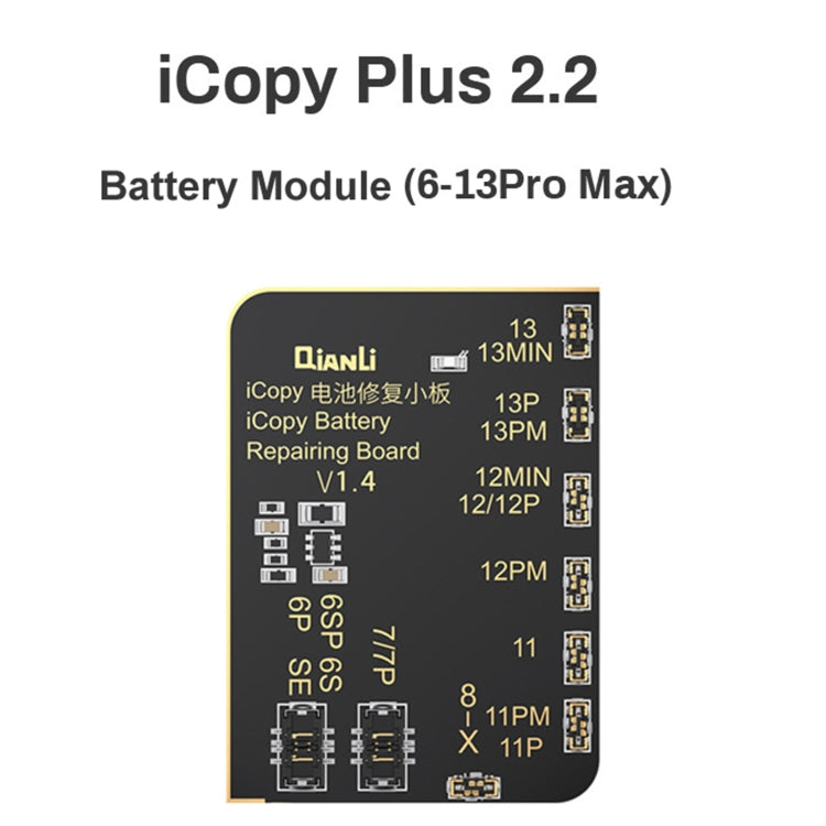 For iPhone 6 - 13 Pro Max Qianli iCopy Plus 2.2 Repair Detection Programmer, Model:Battery Module - free shipping - PMC TechLife - Order now!