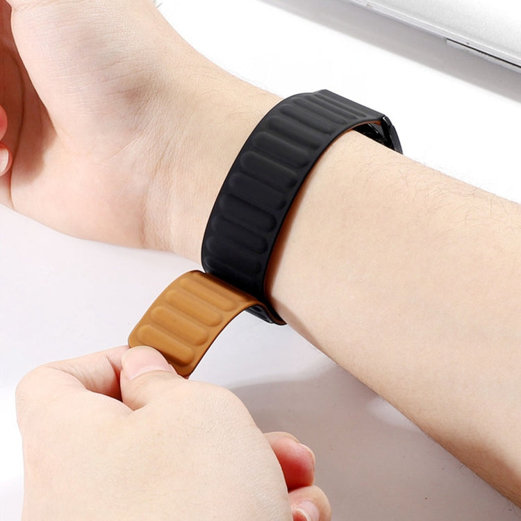 For Fitbit Versa 4 / 3 / Sense 2 20mm Silicone Magnetic Watch Band(Khaki) - free shipping - PMC TechLife - Order now!