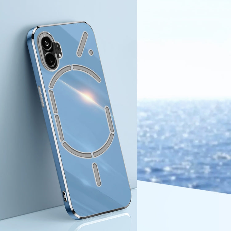For Nothing Phone 1 XINLI Straight Edge 6D Electroplate TPU Phone Case(Celestial Blue) - free shipping - PMC TechLife - Order now!