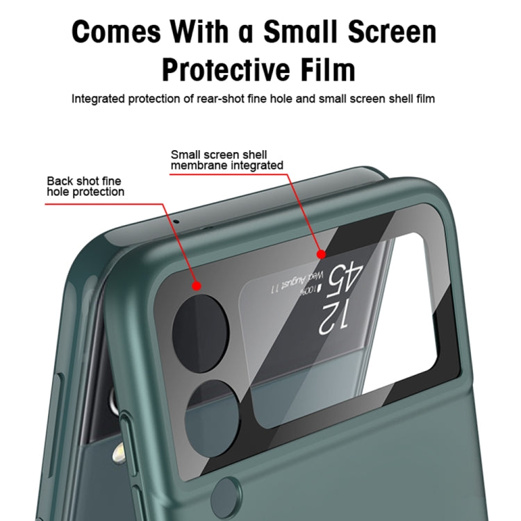 For Samsung Galaxy Z Flip3 5G GKK MagSafe Ultrathin Integrated Shockproof Phone Case with Ring Holder(Green) - Galaxy Phone Cases by GKK | Online Shopping South Africa | PMC TechLife | Buy Now Pay Later Mobicred