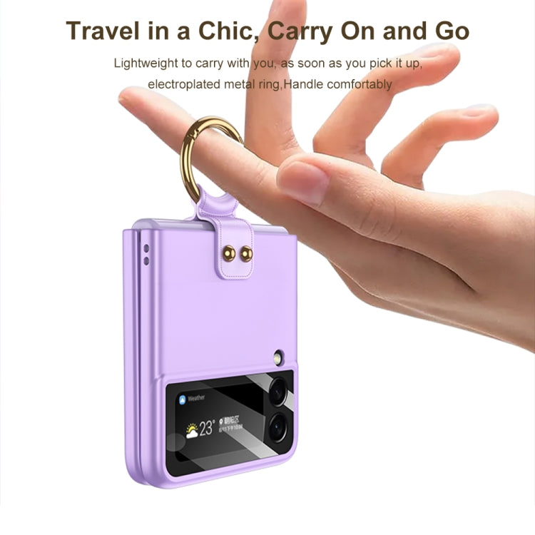 For Samsung Galaxy Z Flip4 GKK MagSafe Ultrathin Integrated Shockproof Phone Case with Ring Holder(Green) - Galaxy Z Flip4 5G Cases by GKK | Online Shopping South Africa | PMC TechLife | Buy Now Pay Later Mobicred