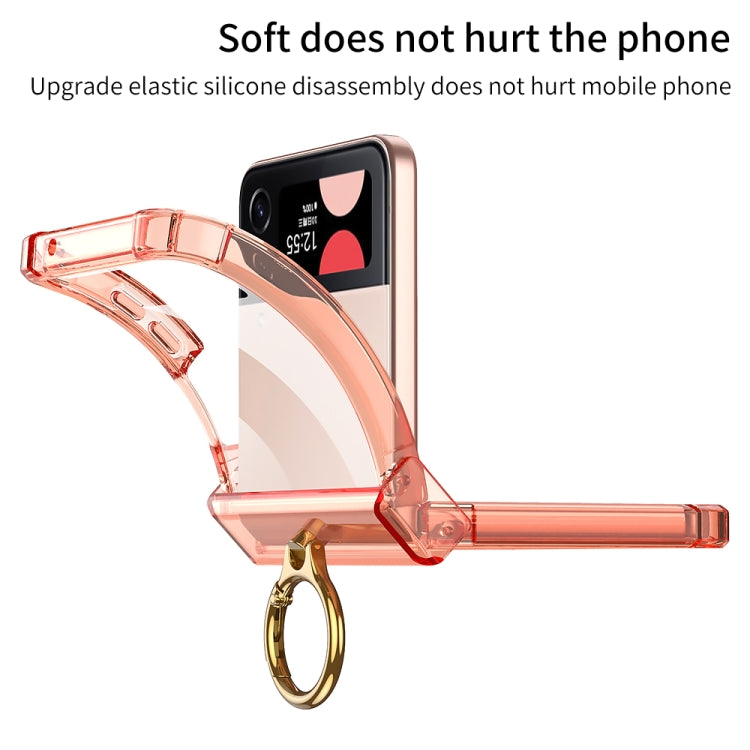For Samsung Galaxy Z Flip4 GKK MagSafe Airbag Hinge Shockproof Phone Case with Ring Holder(Purple) - Galaxy Z Flip4 5G Cases by GKK | Online Shopping South Africa | PMC TechLife