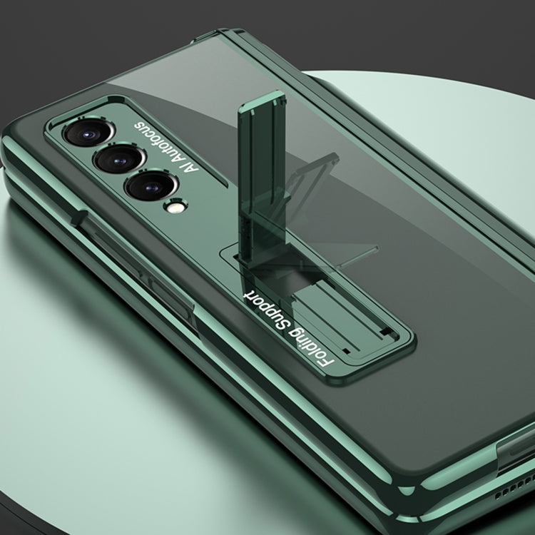 For Samsung Galaxy Z Fold3 5G GKK Magnetic Fold Hinge Shockproof Phone Case with Pen Slots(Silver) - free shipping - PMC TechLife - Order now!