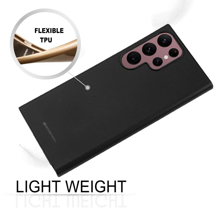 For Samsung Galaxy S23 Ultra 5G GOOSPERY SOFT FEELING Liquid TPU Soft Case(Black) - free shipping - PMC TechLife - Order now!