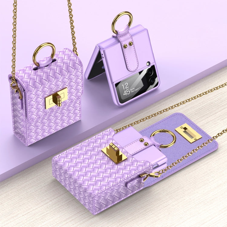GKK Mini Backpack Slim Phone Bag with Ring For Samsung Galaxy Z Flip3 5G/Z Flip4/Huawei P50 Pocket(Purple) - free shipping - PMC TechLife - Order now!