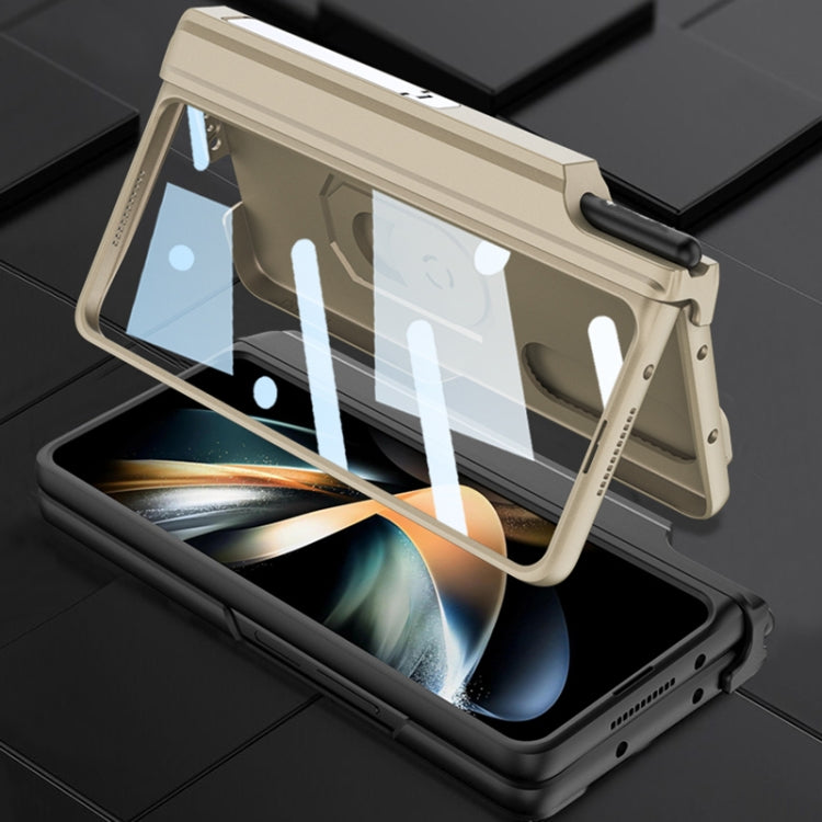 For Samsung Galaxy Z Fold4 GKK Integrated Magnetic Folding Phone Case with Pen Case(Black) - Galaxy Z Fold4 5G Cases by GKK | Online Shopping South Africa | PMC TechLife